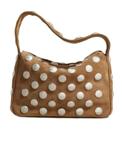 Khaite Riveted Handbag In Brown