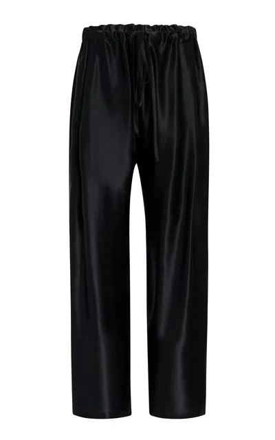 Khaite Rohen Drawstring Pants In Black
