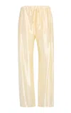 Khaite Rohen Drawstring Pants In Yellow