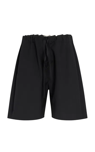 Khaite Rohen Wool Shorts In Black