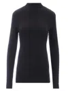 Khaite Rolina Long Sleeve Top In Black