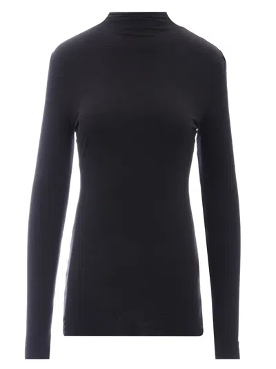 Khaite Rolina Long Sleeve Top In Black