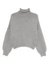 Khaite Roll-neck Sweater In Gray