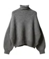 Khaite Roll-neck Sweater In Gray