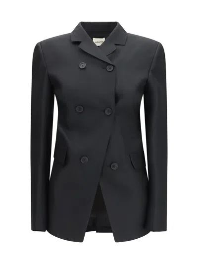 Khaite Rolo Blazer In Black