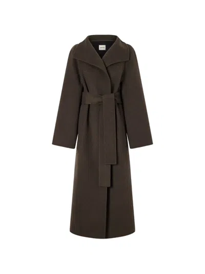 Khaite Romare Coat In Green