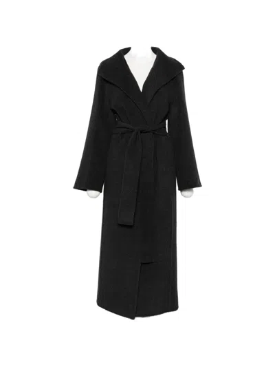 Khaite Romare Wool Coat In Grey