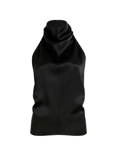 Khaite Backless Halterneck Mini Top Size 2 In Black
