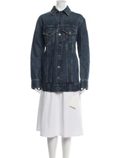 Pre-owned Khaite Ross Denim Jacket In Blue