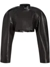 Khaite Rotha Leather Jacket In Black