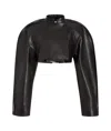 Khaite Rotha Leather Jacket In Black