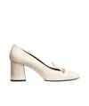 Khaite Fawn Zweifarbige Pumps Aus Lackleder In White