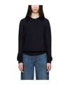 Khaite Round-neck And Long-sleeved Sweater In Black