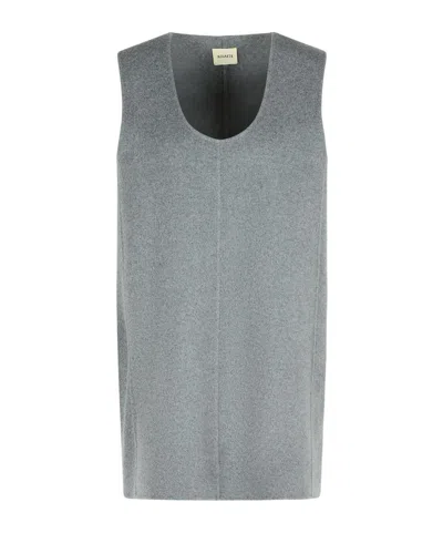 Khaite Round Neck Dress In Gray