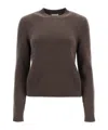 Khaite Round-neck Pullover In Brown