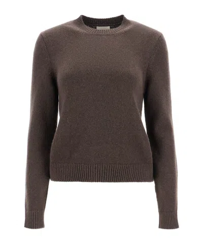 Khaite Round-neck Pullover In Brown