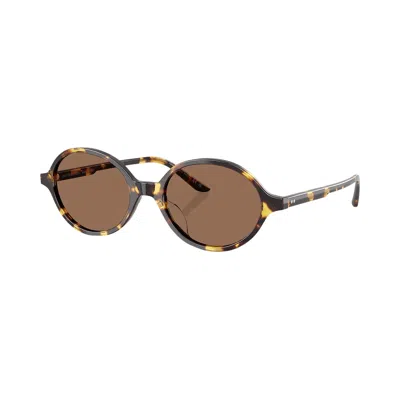 Pre-owned Khaite Round Sunglasses 'dark Brown' | Women's Size Onesize