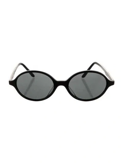 Pre-owned Khaite Round Tinted Sunglasses In Black