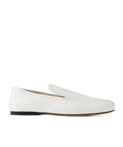 Khaite Round-toe Loafers In White