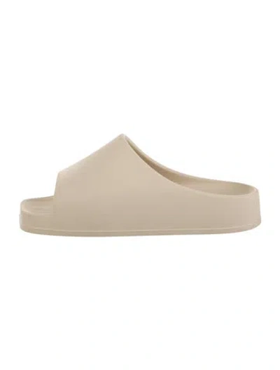 Pre-owned Khaite Rubber Sandals In Neutrals