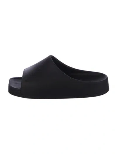 Pre-owned Khaite Rubber Slides In Black