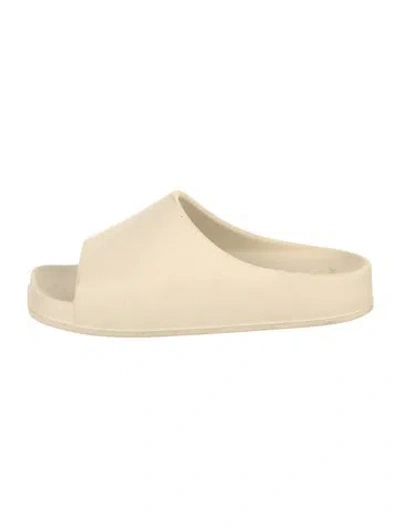 Pre-owned Khaite Rubber Slides In Neutral
