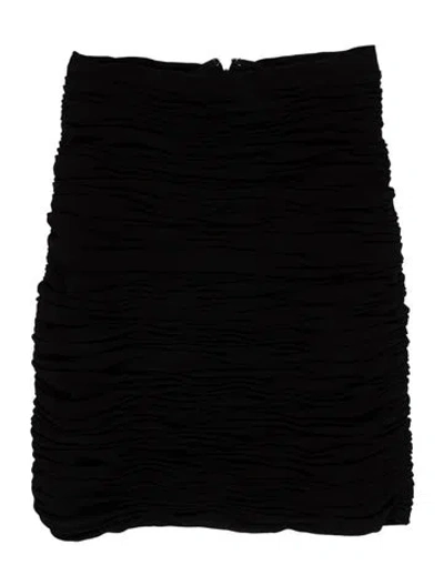 Pre-owned Khaite Ruffle Embellishment Mini Skirt In Black