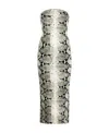 Khaite The Rumer Python Print Strapless Midi Dress In Multi
