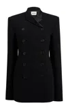 Khaite Sabel Double-breasted Crepe Jacket