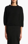 Khaite Sabina Cashmere Sweater In Black