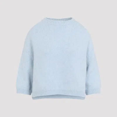 Khaite Sabina Cashmere Sweater In Blue