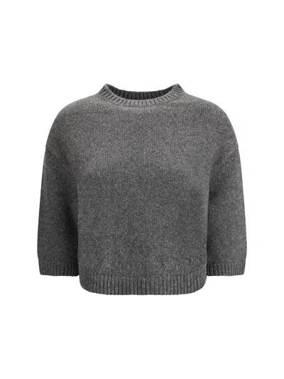Khaite Sabina Sweater In Gray