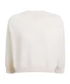 Khaite Margaux Cashmere Crewneck Sweater In White