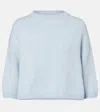 Khaite Sabina Cashmere Sweater In Blue