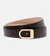 Khaite Saddle 30mm Leather Belt In Black