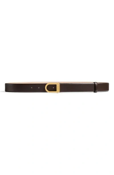 Khaite Saddle Leather Belt In Brown