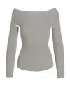 Khaite Salma Open-back Top In Gray