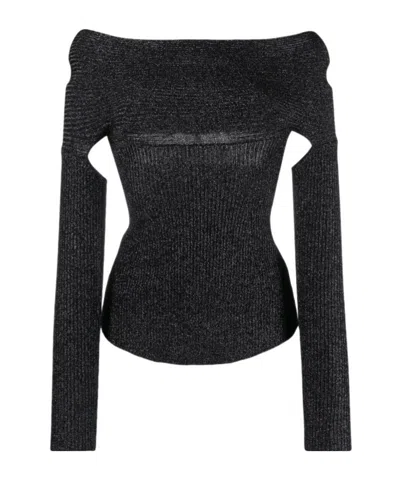 Khaite Salma Open-back Top In Black