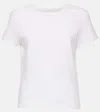 Khaite Womens White Mae Brand-patch Cotton-jersey T-shirt In White