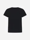 Khaite Samson Cotton Jersey T-shirt In Washed Black