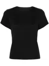 Khaite Samson Cotton Knitted T-shirt In Black