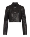Khaite Samuelson Cropped Jacket In Brown