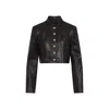 Khaite Samuelson Cropped Duchesse-satin Jacket
