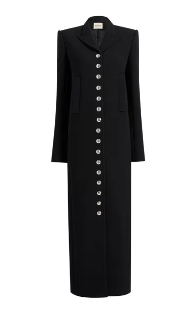 Khaite Saphra Wool-blend Coat In Black