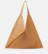Khaite Sara Leather Tote Bag In Nougat