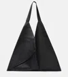 Khaite Sara Medium Leather Tote Bag In Black