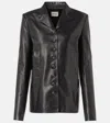Khaite Saraphina Leather Jacket In Black