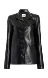 Khaite Saraphina Leather Jacket In Black