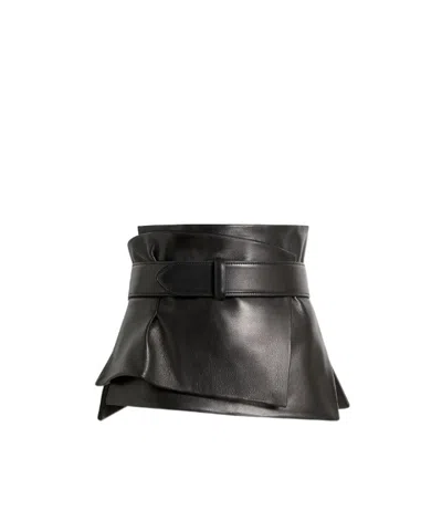Khaite Saskia Belt In Black