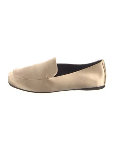 Pre-owned Khaite Satin Loafers In Neutral